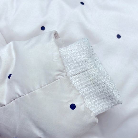 Zara Baby Toddler Girl Beige Polka Dot Puffer Jacket, Size 4-5 Years - Picture 12 of 12